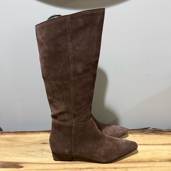 *NEW* Jason Wu Pointy Toe Genuine Leather Brown Suede Talk Boots SZ 6.5 A29 - Picture 5 of 10